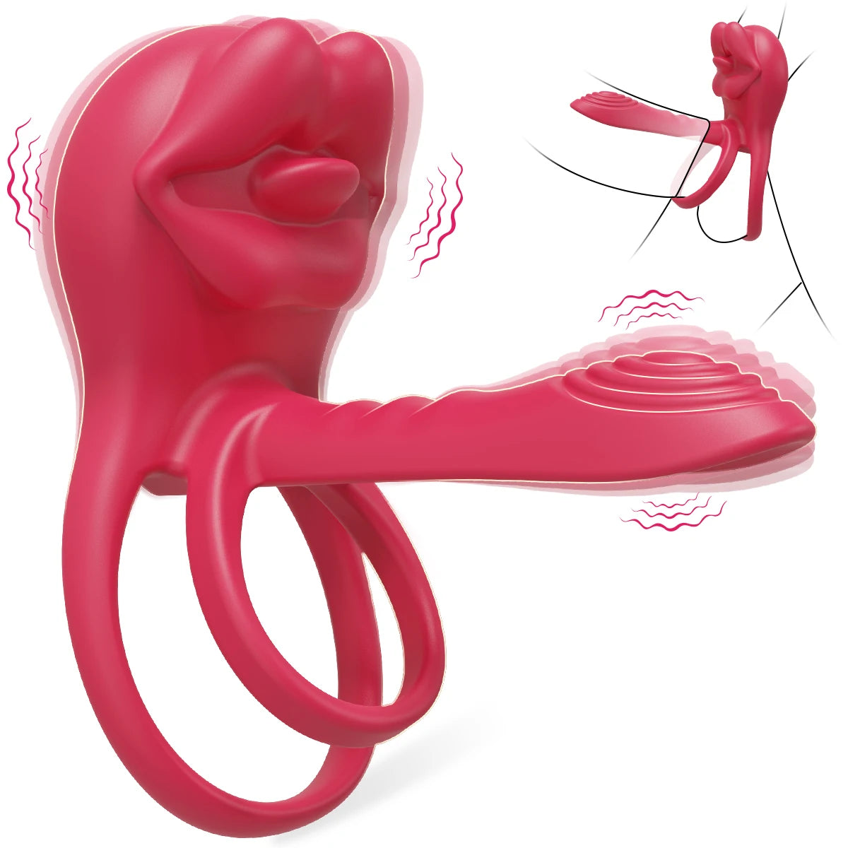 Cock Ring Vibrating for Men Male Erectile Penis Ring G-Spot Clitoris Anal Stimulator Ejaculation Delay Adult Sex Toy for Couples