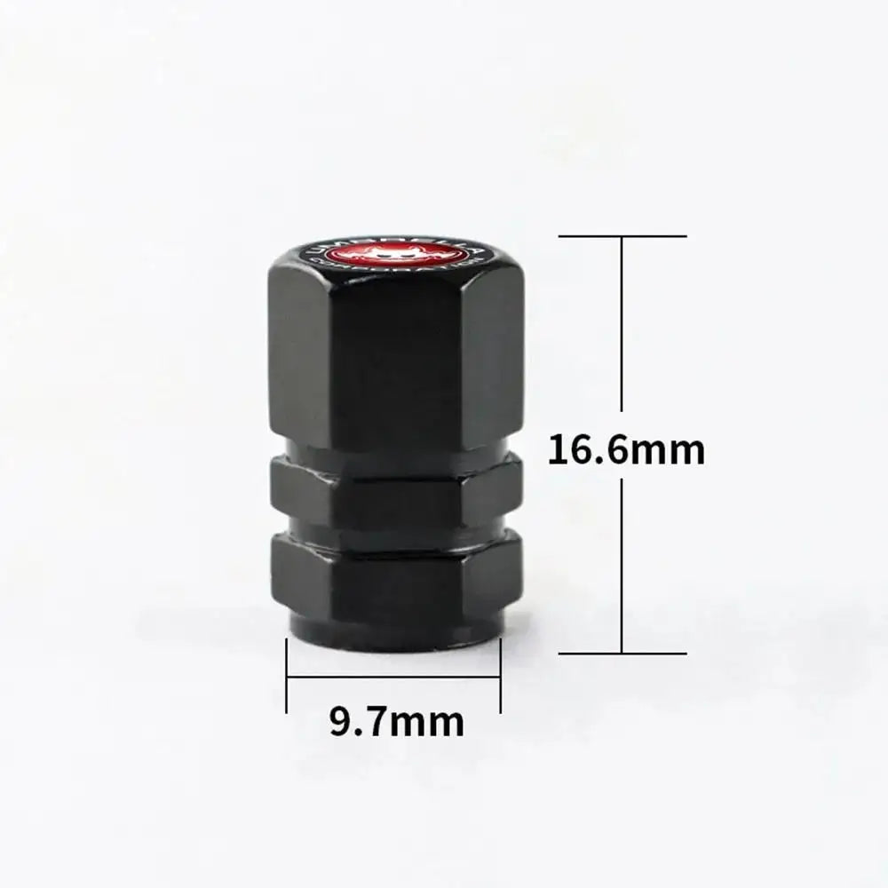 Champ Aluminum Car Tire Valve Stem Caps Wheel Nipple Cover AirCover Cap Set for Cars SUVs Bike Trucks BHL1858-FRO