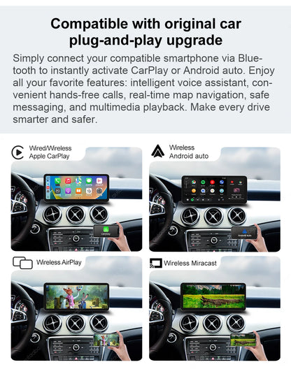 12.3“Wireless CarPlay For Mercedes Benz GLA CLA GLC GLK W205 W176 C117  Ultra thin Touch Multimedia screen with Android Auto BT