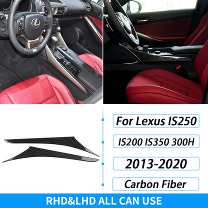 For Lexus IS250 IS350 300H 2013-2019 Carbon Fiber Gear Shift Air Outlet CD AC Window Lift Set Car Interior Accessories Sticker