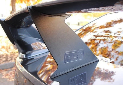 Free Shipping Spoiler Wing Stabilizer For subaru STI 2015-18 Spoiler Wing Stiffi Support Rally With PQY logo One Piece WX-WSS02