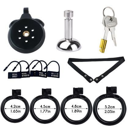 FRRK 4 Size Rings Resin Sissies Urethral Inverted Male Chastity Cage With Metal Urine Catheter 정조대 Penis Lock BDSM Men's Sex Toy