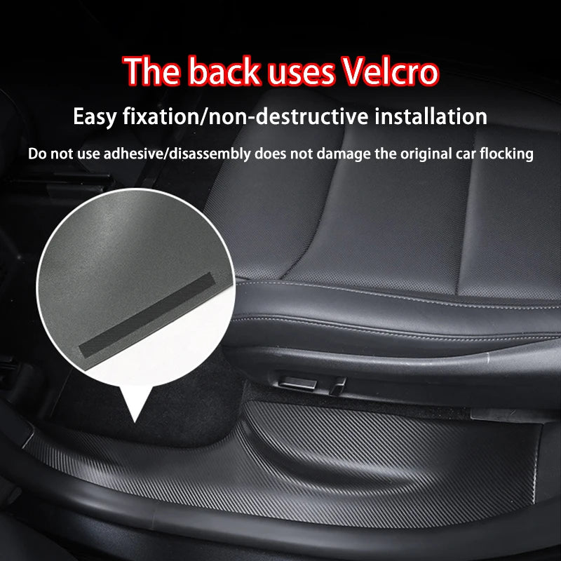 For Tesla Model YL Launch 2026 TPE Front Rear Door Sill Protector Threshold Strip Anti-kick Guard Panel Interior Decoration Set