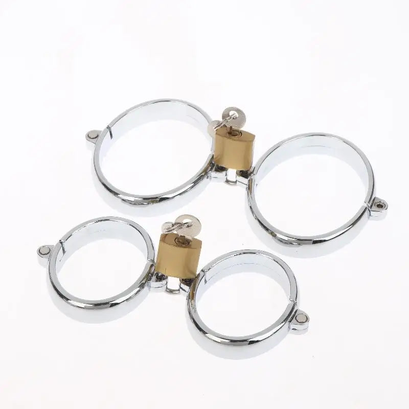 DIY Metal Tool Lock Elliptical Metal Ring Chain Bdsm Home Men's And Women's Slave Restraint Tool Parts Accessories Sex Products