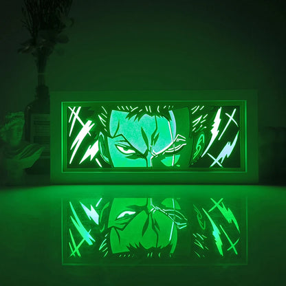 Anime Series Paper-Cut Light Room Bedroom Night Light Remote Control Colorful Light Box Atmosphere Light
