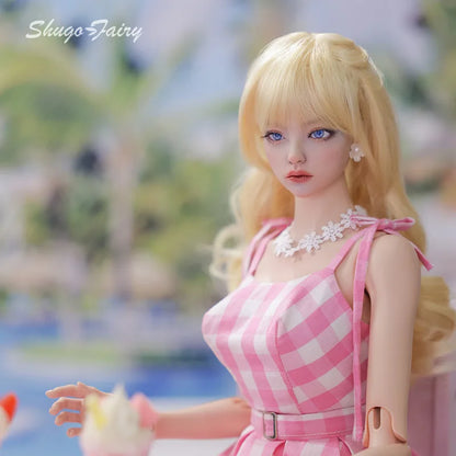 Shuga Fairy Mari 1/3 BJD Dolls A Pink Summer Beach Doll with a Y Heart Forever — You'll Love It! Ball Jointed Doll Toy