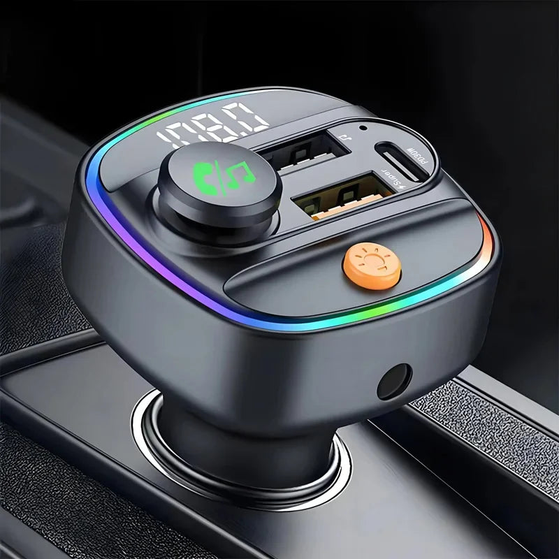 Best FM Transmitter Bluetooth 5.3 Hands-Free Car AUX Radio Modulator MP3 Player with Fast Charging Adapter Auto Accessories New