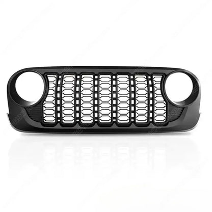 For Jeep Wrangler JK JKU 2007 2008 2009 2010 2011 2012 2013 2014 2015 2016 2017 Lantsun J400 2024 Style Front Bumper Mesh Grille