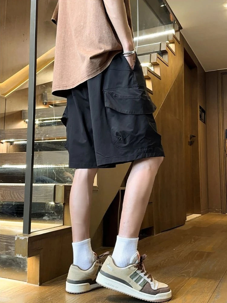 Men's Casual Cargo Shorts for Summer Edgy Street Style Quick Dry Comfortable Outdoor Workout Shorts