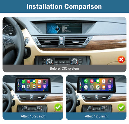 1920*720 Linux Touch Screen Wireless Carplay Android Auto Car Multimedia Player Display For BMW X1 E84 2009-2015 CIC