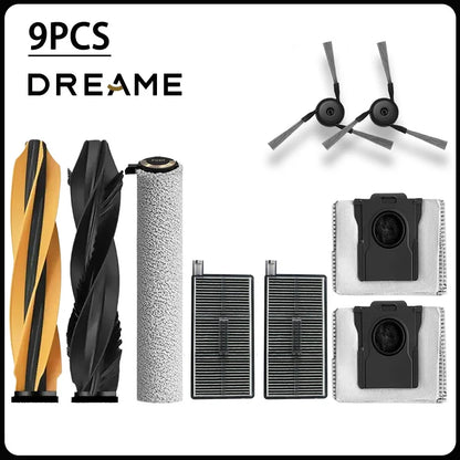 Dreame Aqua 10 roller/Aqua 10 Pro roller/Aqua 10 Ultra roller accessories:main brush,side brush,filter,dust collection bag