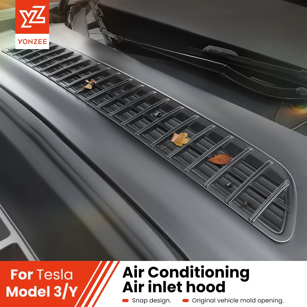 YZ Air Inlet Protective Cover For Tesla Model Y/YL 2026 Juniper Anti-insect Anti-fouling Front Air-Conditioning Insect-proof Net