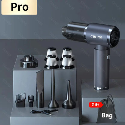 CENRR Car Vacuum Cleaner Strong Suction Powerful Handheld Wireless Vacuum Cleaner Mini Blower Car Cleaning Kit Home Appliance