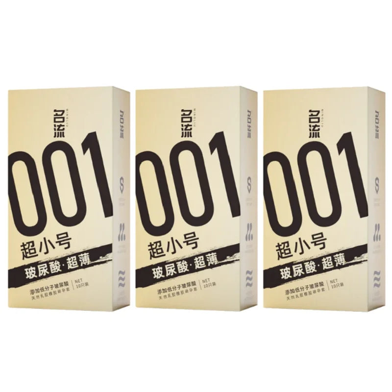 30PCS Small Condoms For Adult Sex 45/49mm Ultrathin 001 Penis Sleeve Sex Toys Hyaluronic Acid Condom Super Tight Cock Sleeve 18+