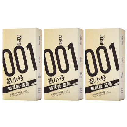 30PCS Small Condoms For Adult Sex 45/49mm Ultrathin 001 Penis Sleeve Sex Toys Hyaluronic Acid Condom Super Tight Cock Sleeve 18+