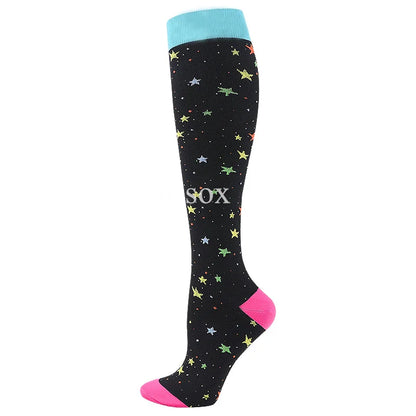 1Pair New Compression Stockings 20-30Mmhg Knee High Sports socks Fit Medical Varicose Veins Pregnant  Edema Diabetes Circulation