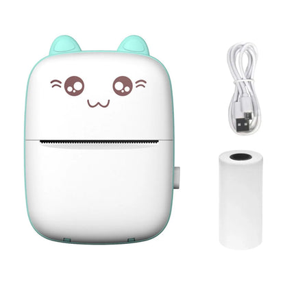 Portable Printer Mini Pocket Wireless Bluetooth Thermal Printers for Android iOS Smartphone  BT Inkless Printing Gift for Kids