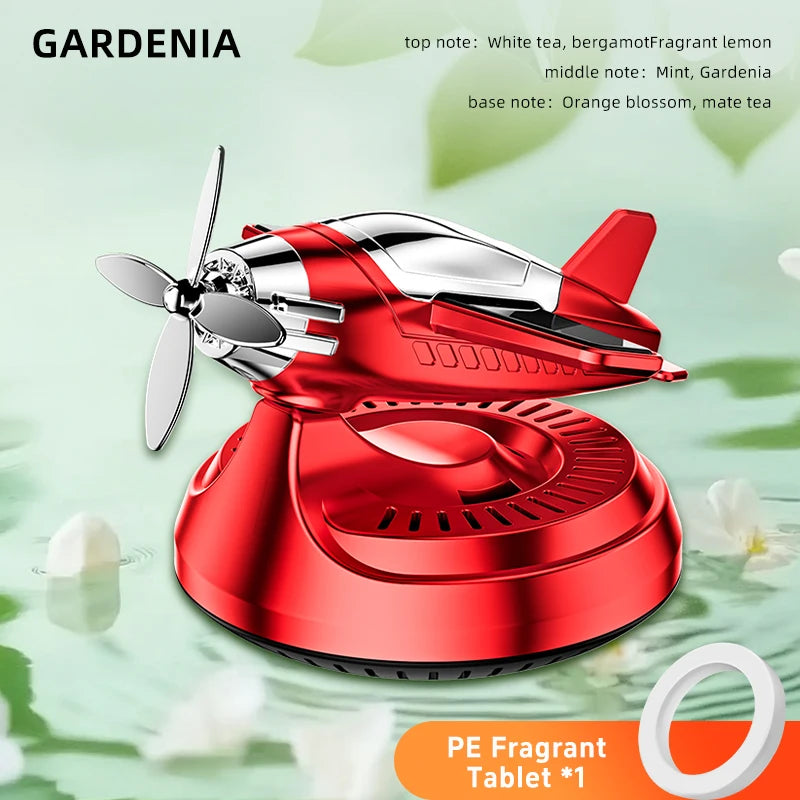Solar Car Air Freshener Perfume Helicopter Decor Interior Decor Solar Car Rotating Aromatherapy Perfume Car Decorative Accessori