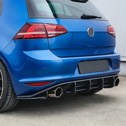 Rear Bumper Lip Diffuser Protector Guard For Volkswagen Golf 7 MK7 GTI 2013-2017 Car Styling Exterior Parts Tuning Accessories