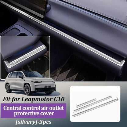 For Leapmotor C10 Car Front Center Console Grille Dust Cover Air Conditioning Vent Protective Durable Car Interior Accessories
