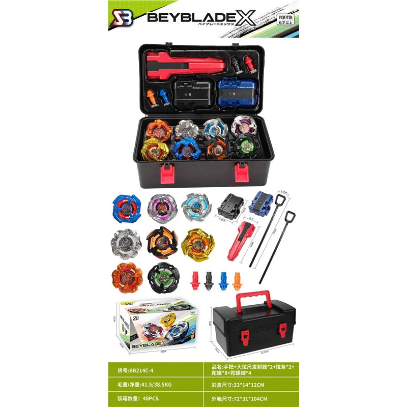 New alloy gyro attack suit with two-way transmitter combat gyro tool storage box gift Hurricane CX BX alloy gyro vs PK game.