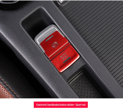 Car door unlocking button decorative sticker is suitable for Volkswagen VW new CC aluminum alloy interior button accessories