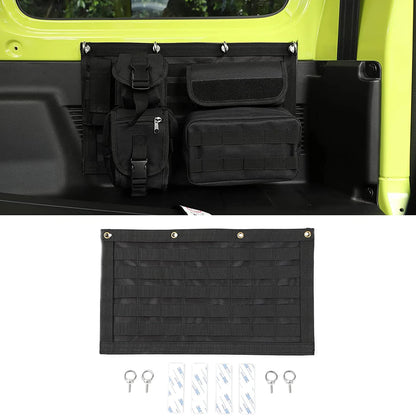 Car Tailgate Storage Bag Organizer Tool Kit Pocket for Suzuki Jimny JB64 JB74 2019-2024 Stowing Tidying Interior Accessories