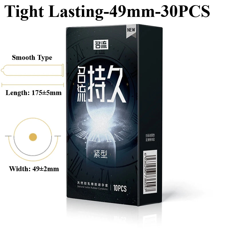 30PCS Small Condoms For Adult Sex 45/49mm Ultrathin 001 Penis Sleeve Sex Toys Hyaluronic Acid Condom Super Tight Cock Sleeve 18+