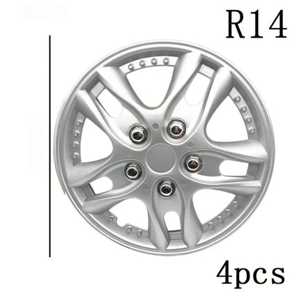 4pcs Universal Car Iron Steel Wheel Hubcaps Trim Car Replacement for R12 13 Inch Tires Wheel Cover Caps for Iron Steel Wheel