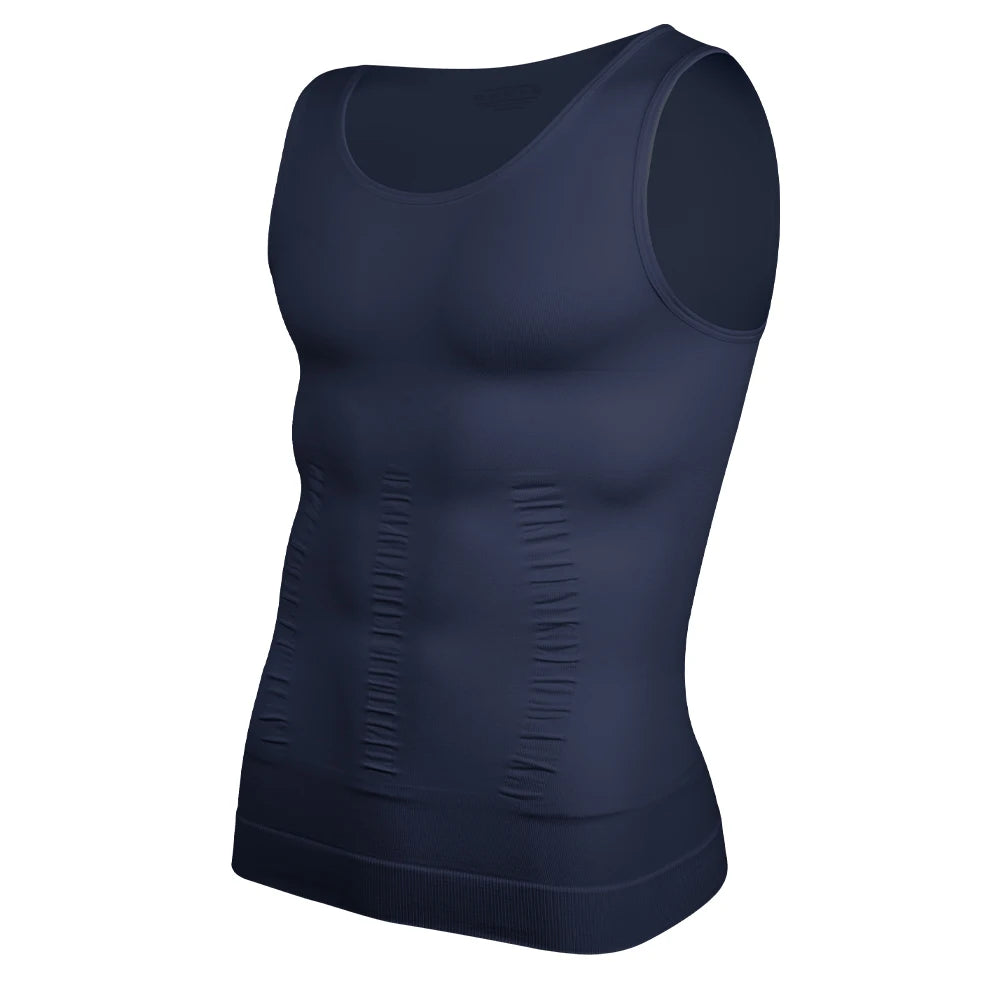 Men's Slimming Body Shapewear Corset Vest Shirt Compression Abdomen Tummy Belly Control Slim Waist Cincher Underwear Sports Vest