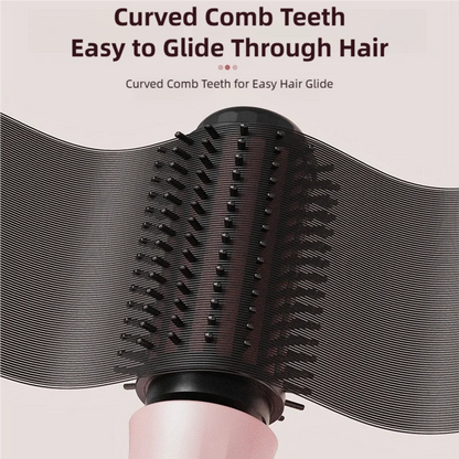 TINSOL Negative Ion Hot Air Brush Professional Styling Tool Multi-Functional Heated Curling and Straightening Brush