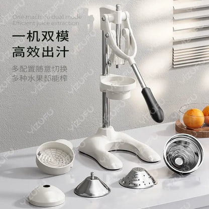 Manual Orange Juicer: Commercial Stall Use, Hand-Press Fresh Squeezing Tool