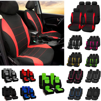 2/5Seats Fabric Car Seat Covers For Peugeot 508 207 307 407 3008 206 2008 208 sw 308 107 301 408 5008 4008 Rifter Traveller RCZ