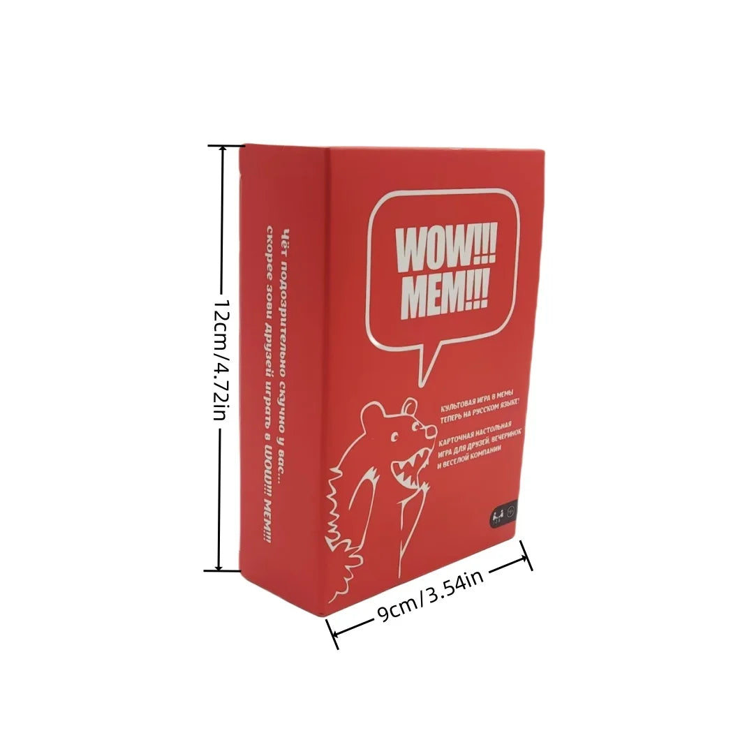 Board card game WOW!!! Mem!!! "What's the meme?", card game, holiday gift (a small shade of color)