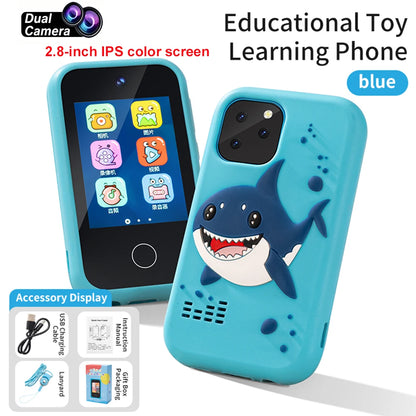 Kids Smart Phone Camera Toy 2.4in Touchscreen Unicorn Baby Multilingual With Music Digital Camera Toys for Girls Boys Age 3-8