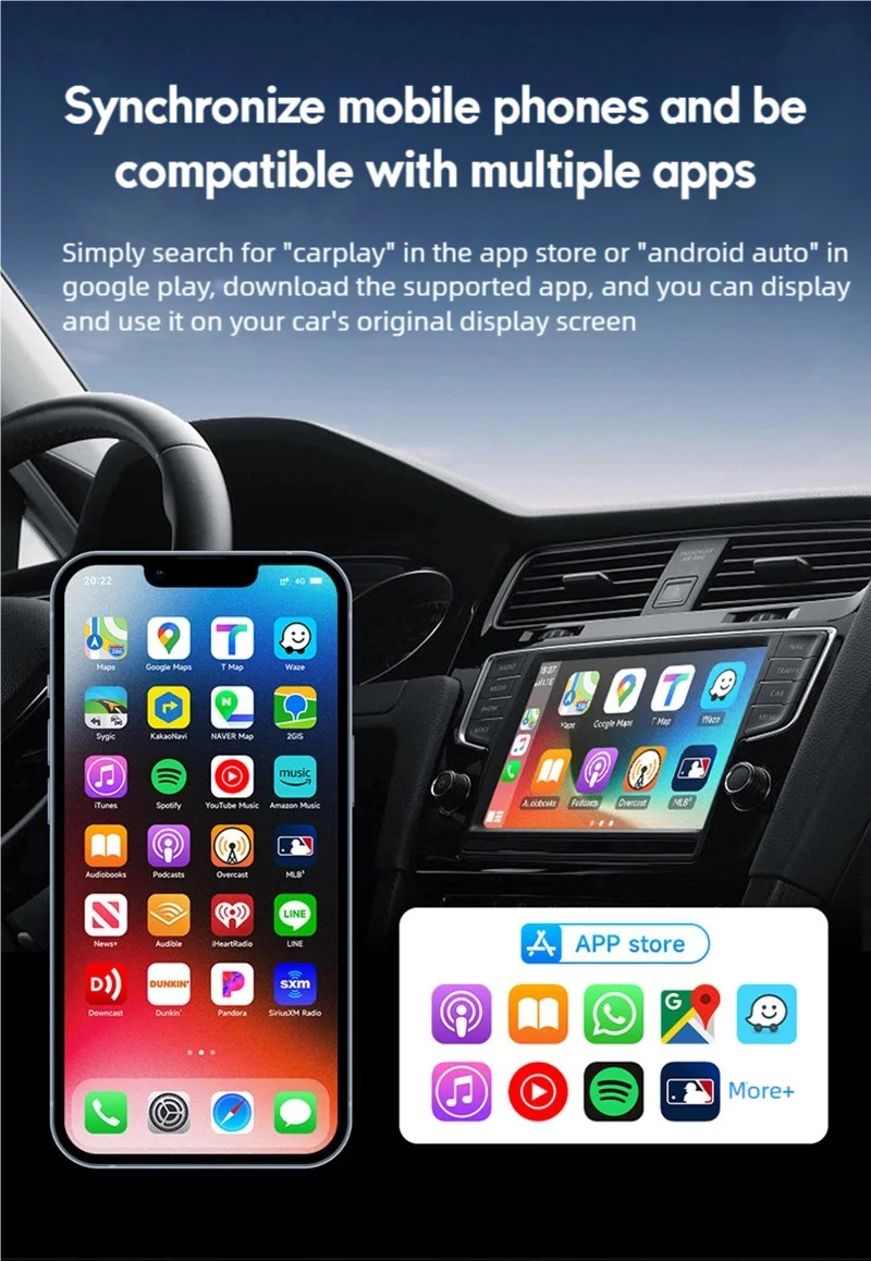 2026 Latest Wireless CarPlay Apapter USB CarPlay & Android Auto,Type-C Port,Converts Wired to Wireless,Plug & Play,Auto-USB