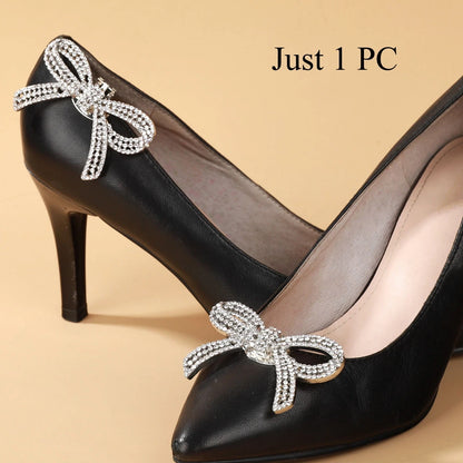1PC Shiny Shoes Clips Crystal Wedding Bride Shoes Decoration Women High Heel Charms Rhinestones Buckle Shoes Accessories