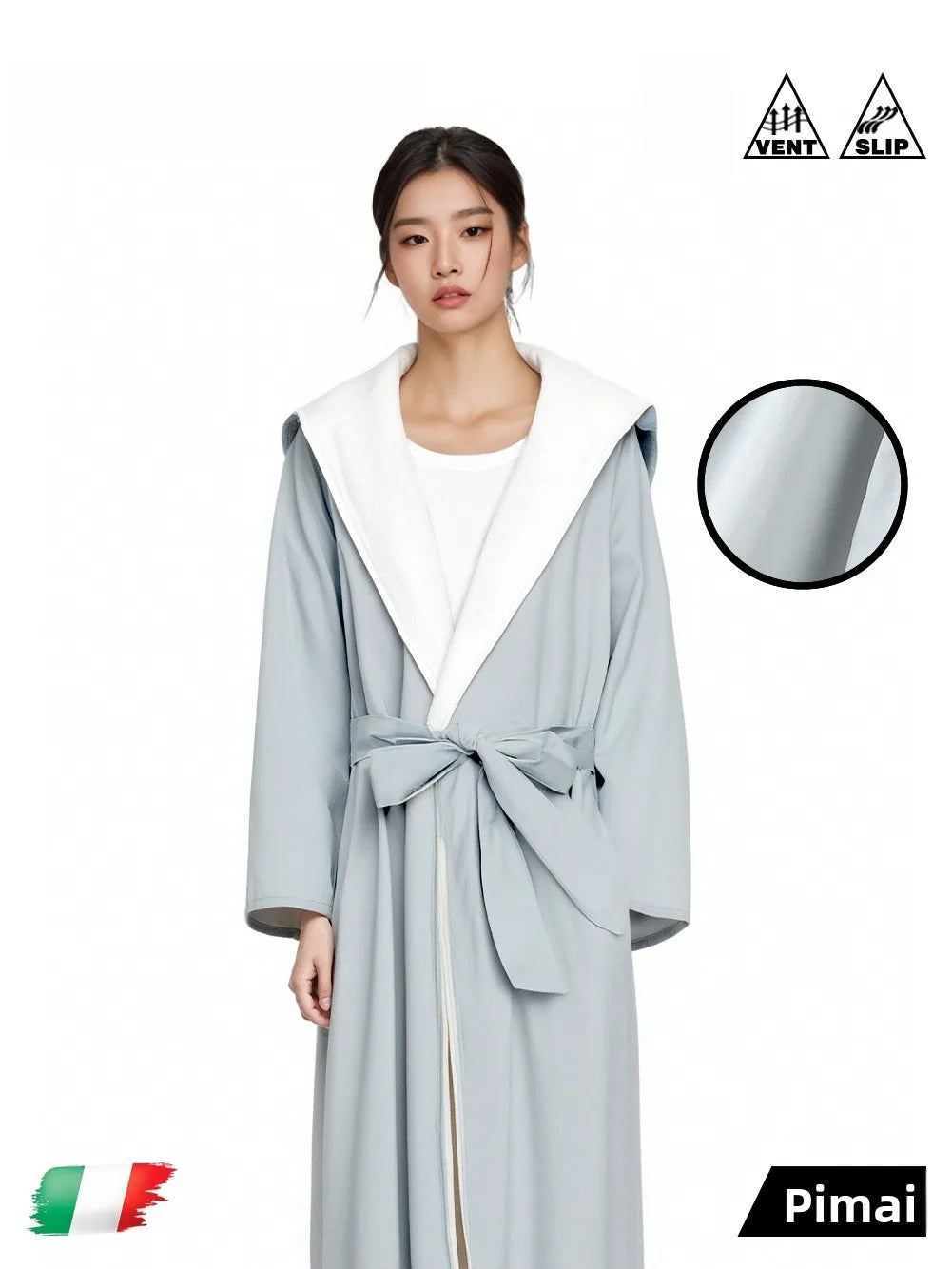 PinkBread Coral Fleece Thickened Warm Hooded Couples Sleep Robe Men's Bathrobe Luxury Home Clothes Winter Season Polyester Fiber