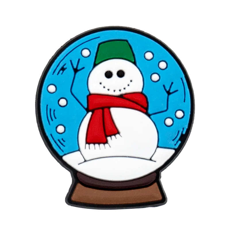 1/25PCS Christmas Style Shoe Charms Xmas Style Snowman Christmas Outfit Snowflake Shoe Accessories Pins for Clog Pins Buckles