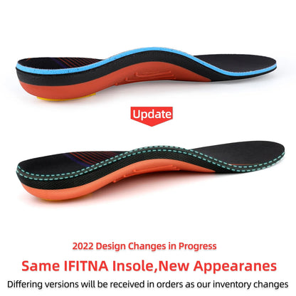 IFitna Plantar Fasciitis Orthopedic Insole Flat Feet Arch Support Orthotic Memory Foam  Shoe Insert Men Women Sport Shock Absorb