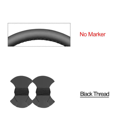 Black Faux Leather Car Steering Wheel Cover for Mitsubishi Lancer Evolution EVO VI 6 V 5 IV 4 1996-2000