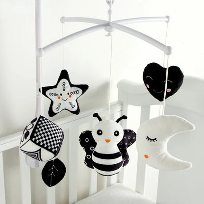 Baby Rattles Crib Mobiles Toy Holder Rotating Mobile Bed Bell Musical Box 0-12 Months Newborn Infant Baby Toys Rattles Bracket