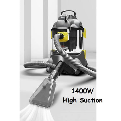 Professional Portable Six Cleaning Function In One Carpet Sofa Curtain Car Interior Mattress Vacuum Steam 1400W Cleaner Machine
