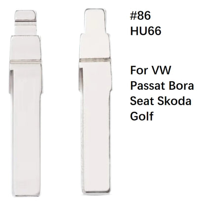 Remote Flip Key Blank Blade HU49 HU66 HU162T Universal Replacement Car Key For VW Santana Jetta Passat Bora Golf Seat Audi Skoda