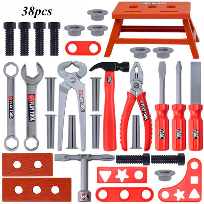 Repair Tool Set Pretend Play Toy Playset Power Drill Screwdriver for Build Simulated Construction Toys Birthday Gift