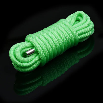 5m/10m Luminous Polyester Rope Female Sex Product Slaves BDSM Bondage Rope Adult Game Binding Rope Role-Playing Flirting Sex Toy