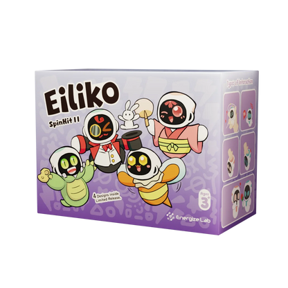 ENERGIZE LAB Eiliko Aquamarine Your Tiny AI Charm Robot That Matches Every Daily Outfit,Fun Electronic Pendant Toys,for Couples