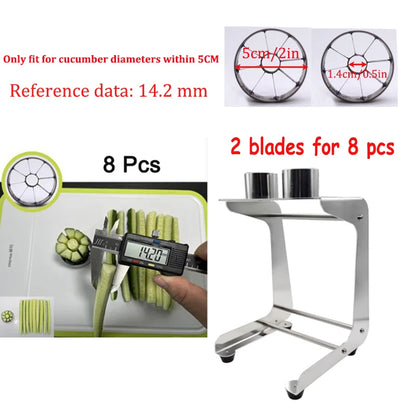 Manual Cucumber Strip Cutter Machine 304 stainless steel Eggplant slicer Carrot Strip Cutter for Sushi Shop