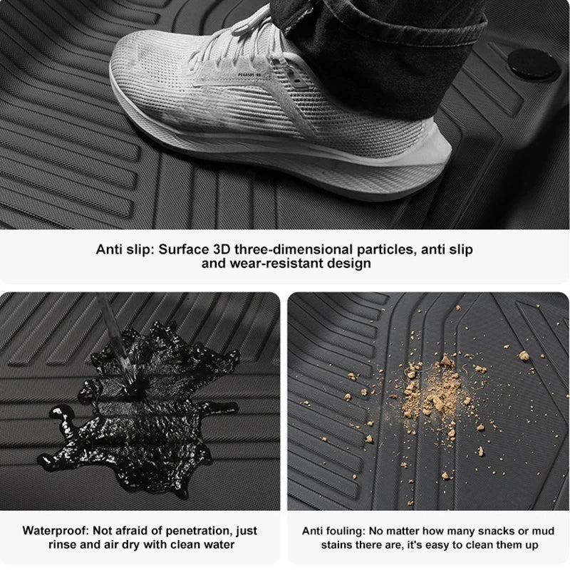 RHD Car Floor Mats for Chery JAECOO 5 EV 2025 - present Trunk Mat Cargo Liner Protector Waterproof Non-slip Foot Pad Carpet Kits
