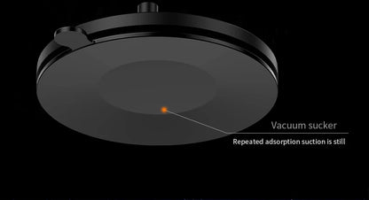 Folding 15W wireless charging car phone holder vacuum suction 360 ° rotating magnetic support bracket